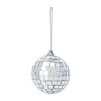 Snow Cool Christmas Disco Ball Ornament