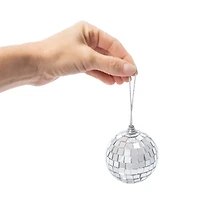 Snow Cool Christmas Disco Ball Ornament