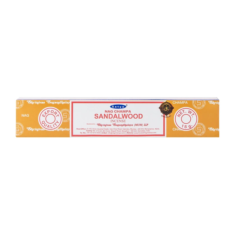 Satya® Naga Champa Sandalwood Incense