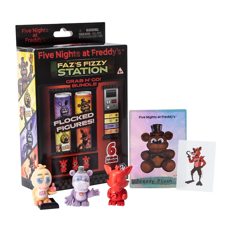 Five Nights At Freddy's™ Faz's Fizzy Station Flocked Figures! (Styles May Vary)