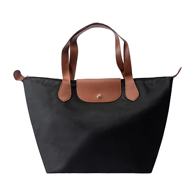 Flap Top Tote Bag