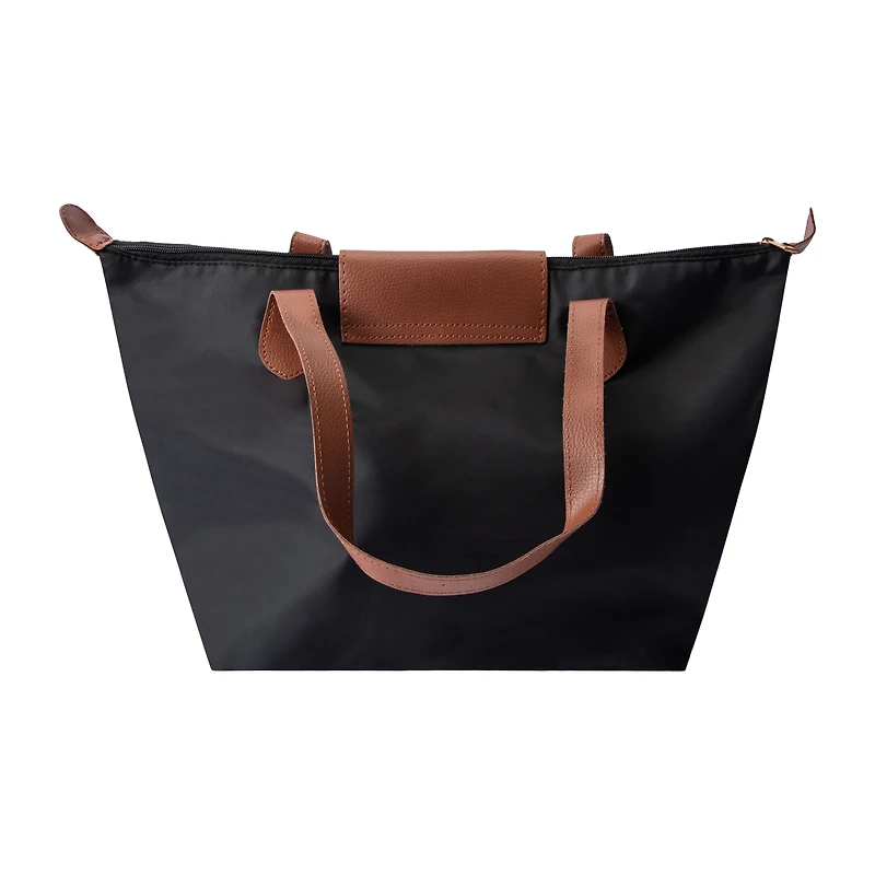Flap Top Tote Bag