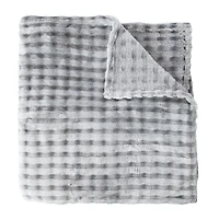 Luxe Collection Ripple Fur Throw 50inx60in