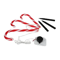 Christmas Candy Cane Stakes 3-Pack