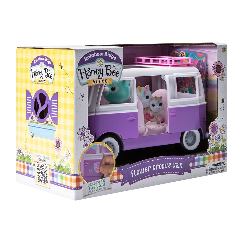 Rainbow Ridge Honey Bee Acres Flower Groove Van Toy