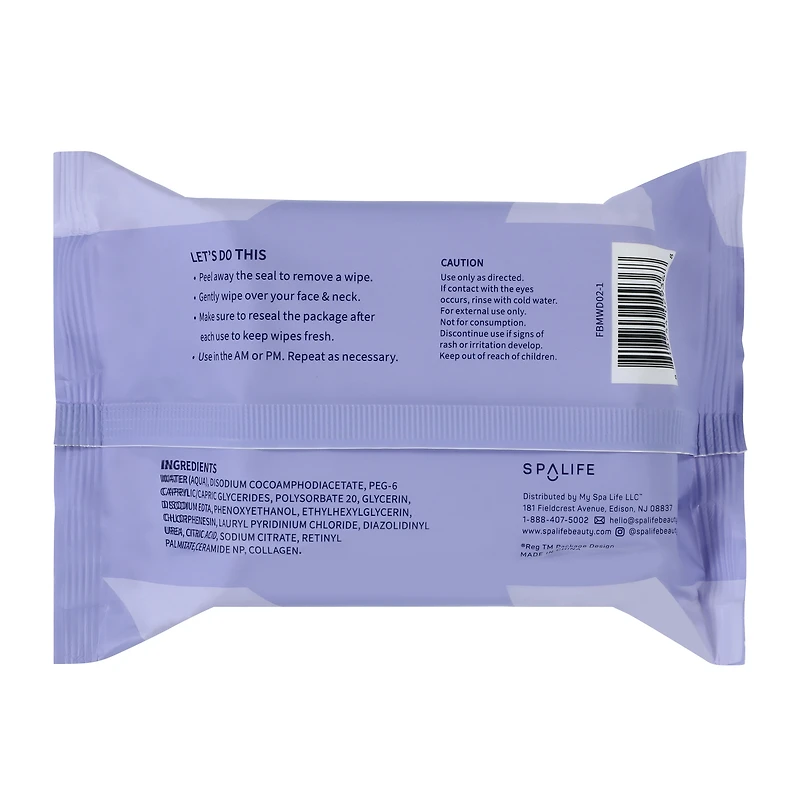 Spalife Dream Cleanse Makeup Remover Wipes 30-Pack