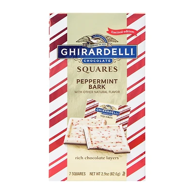Ghirardelli® Peppermint Bark Squares Chocolates 2.9oz