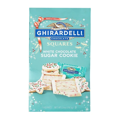 Ghirardelli® Limited Edition White Chocolate Sugar Cookies Squares Chocolates 2.6oz