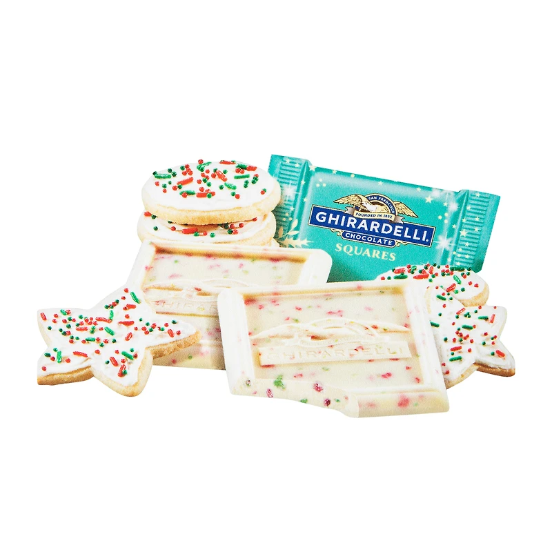 Ghirardelli® Limited Edition White Chocolate Sugar Cookies Squares Chocolates 2.6oz