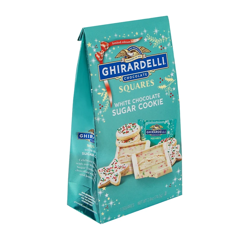 Ghirardelli® Limited Edition White Chocolate Sugar Cookies Squares Chocolates 2.6oz