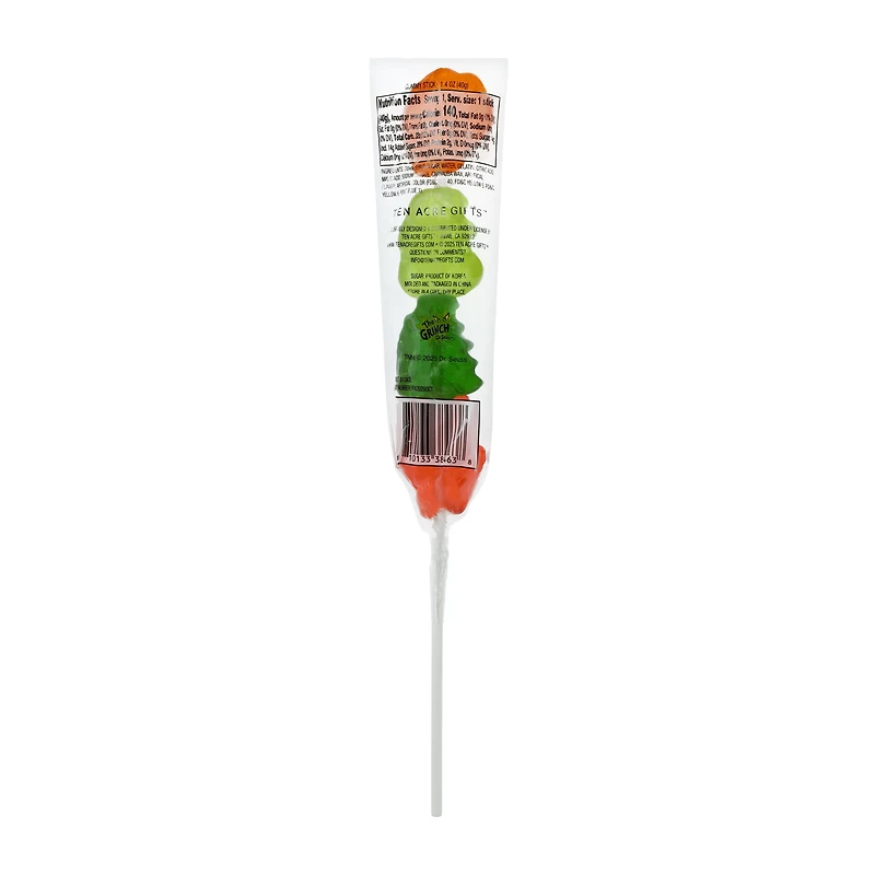 Christmas Grinch Gummy Stick Candy