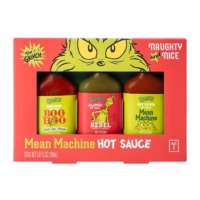 The Grinch™ Dr. Seuss™ Mean Machine Hot Sauce 3-Pack 5.07in