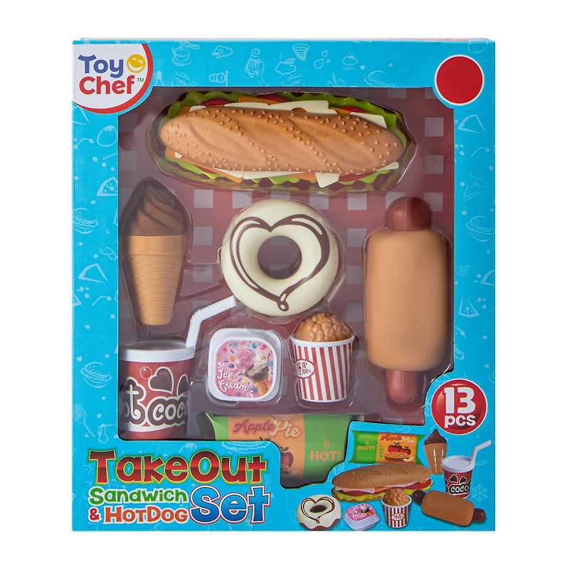 Toy Chef™ Take Out Sandwich & Hot Dog Set