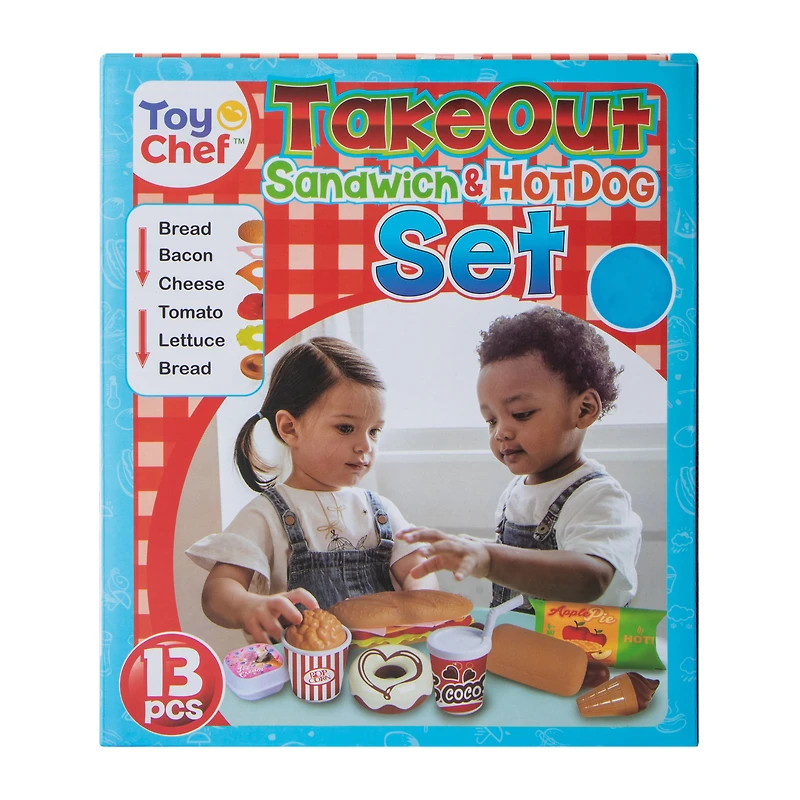 Toy Chef™ Take Out Sandwich & Hot Dog Set
