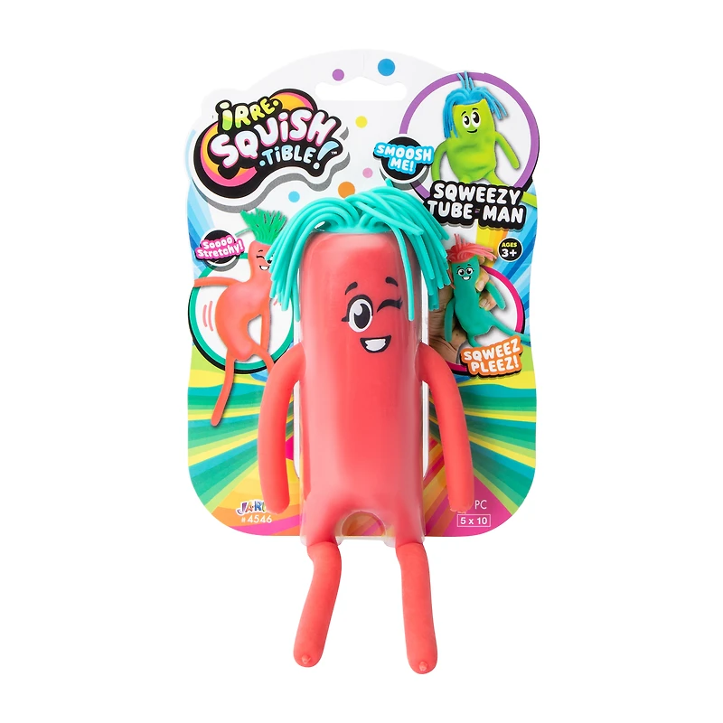 Irre-Squish-tible!™ Sqweezy Tube Man Toy (Styles May Vary)
