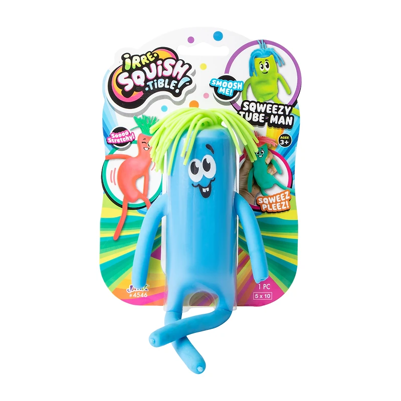 Irre-Squish-tible!™ Sqweezy Tube Man Toy (Styles May Vary)