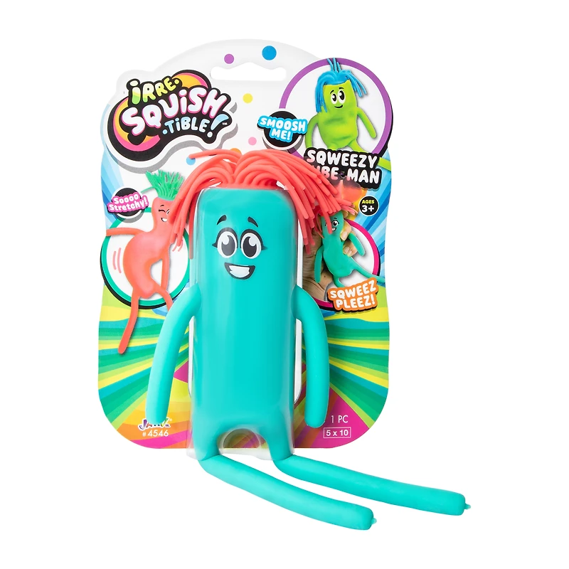 Irre-Squish-tible!™ Sqweezy Tube Man Toy (Styles May Vary)