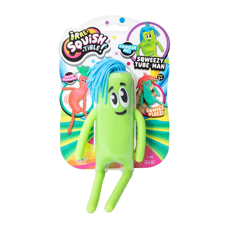Irre-Squish-tible!™ Sqweezy Tube Man Toy (Styles May Vary)