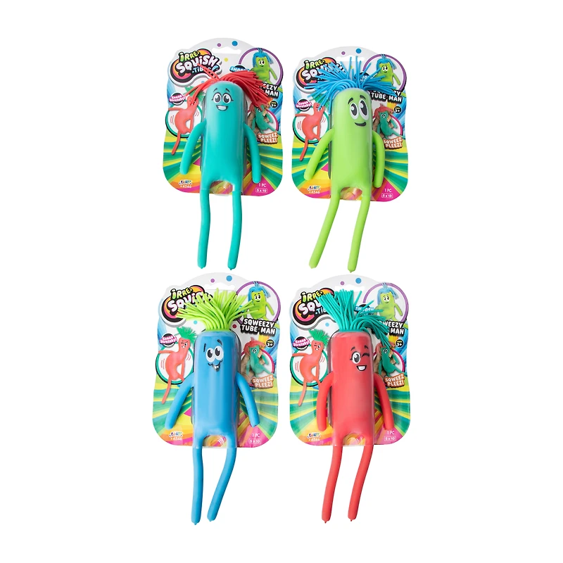 Irre-Squish-tible!™ Sqweezy Tube Man Toy (Styles May Vary)