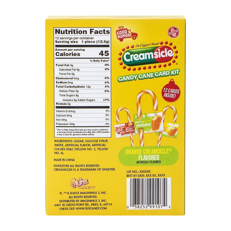 Creamsicle® Candy Cane Card Kit 5.29oz