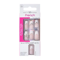 Pretty Woman French Faux Nails Set 24-Count