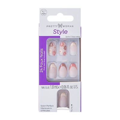 Pretty Woman Style Faux Nails Set 24-Count