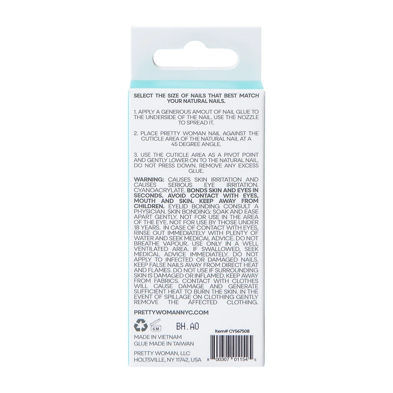 Pretty Woman Polished Faux Nails Set 24-Count