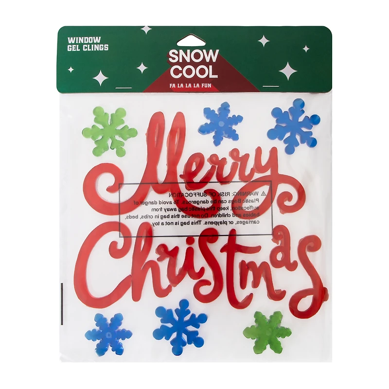 Christmas Window Gel Clings