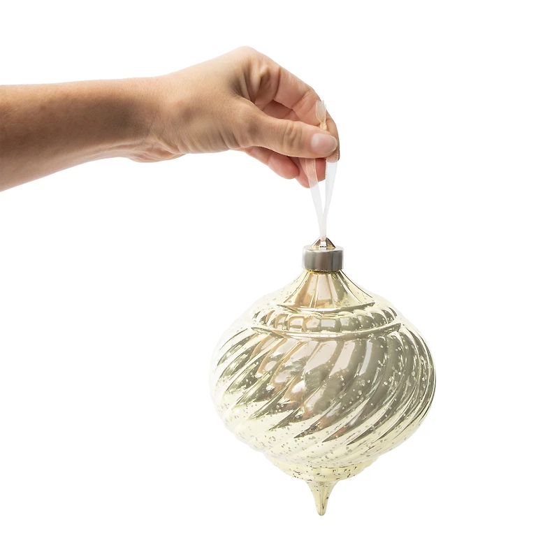 Christmas Snow Cool Retro Tree Ornament