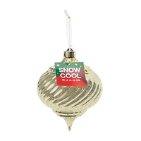 Christmas Snow Cool Retro Tree Ornament