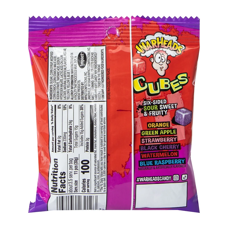 Warheads® Cubes® Chewy Candy 3.5oz