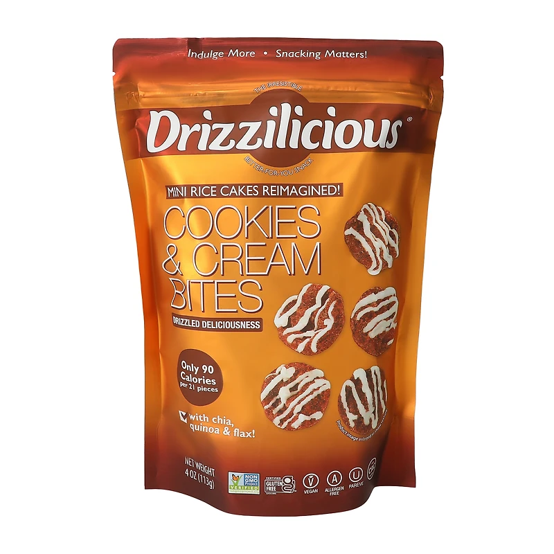 Drizzilicious® Cookies & Cream Bites 4oz