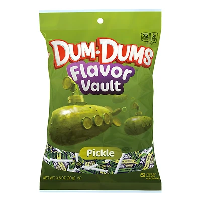Dum-Dums® Flavor Vault™ Pickle Lollipops 3.5oz