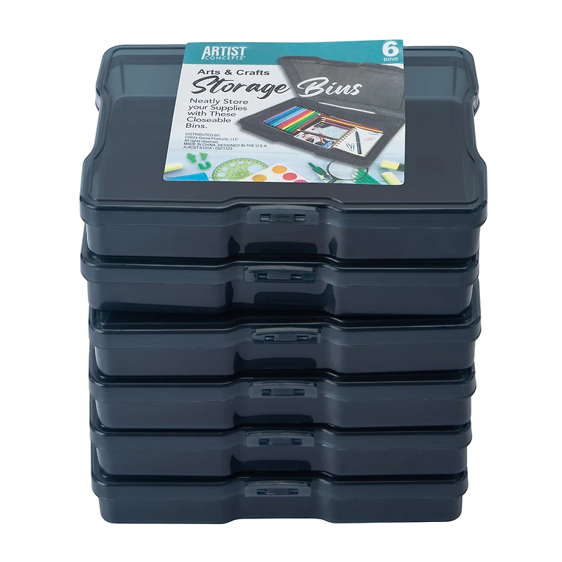Artist Concepts™ Arts & Crafts Storage Bins 6-Count