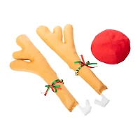 Christmas Reindeer Antlers & Nose Car Décor Set