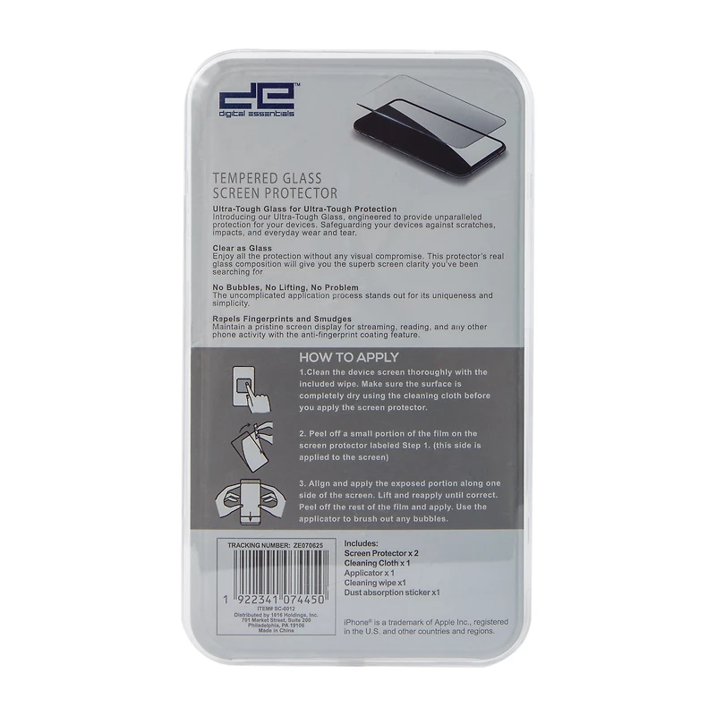 iPhone 17 Air® Tempered Glass Screen Protector 2-Pack