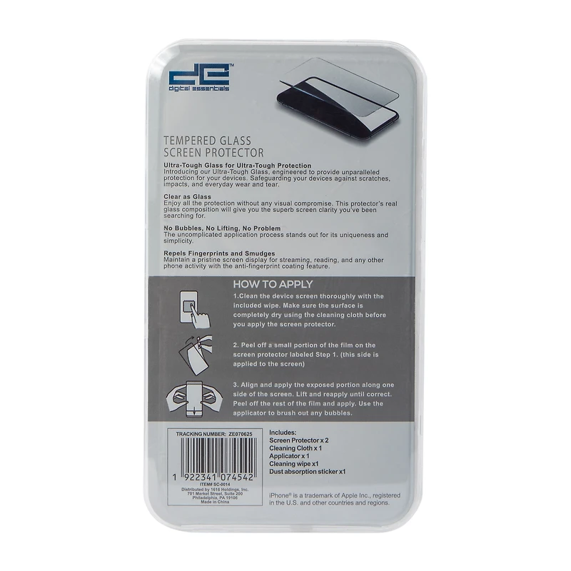 iPhone 17 Pro Max® Tempered Glass Screen Protector 2-Pack