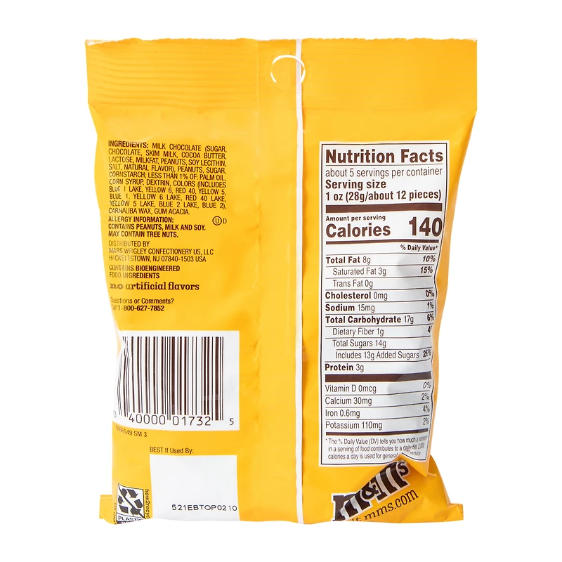 M&M's® Peanut Chocolate Candies 5.3oz