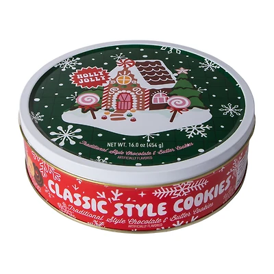 Holly Jolly Traditional Style Chocolate & Butter Cookies 16oz