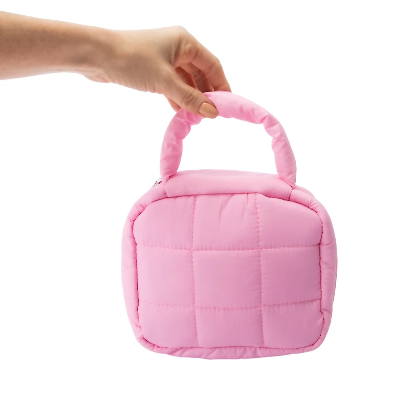 Quilted Travel Set With Top Handle