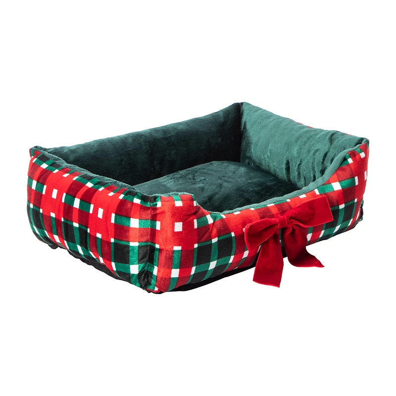 Christmas Snow Cool Cuddler Pet Bed