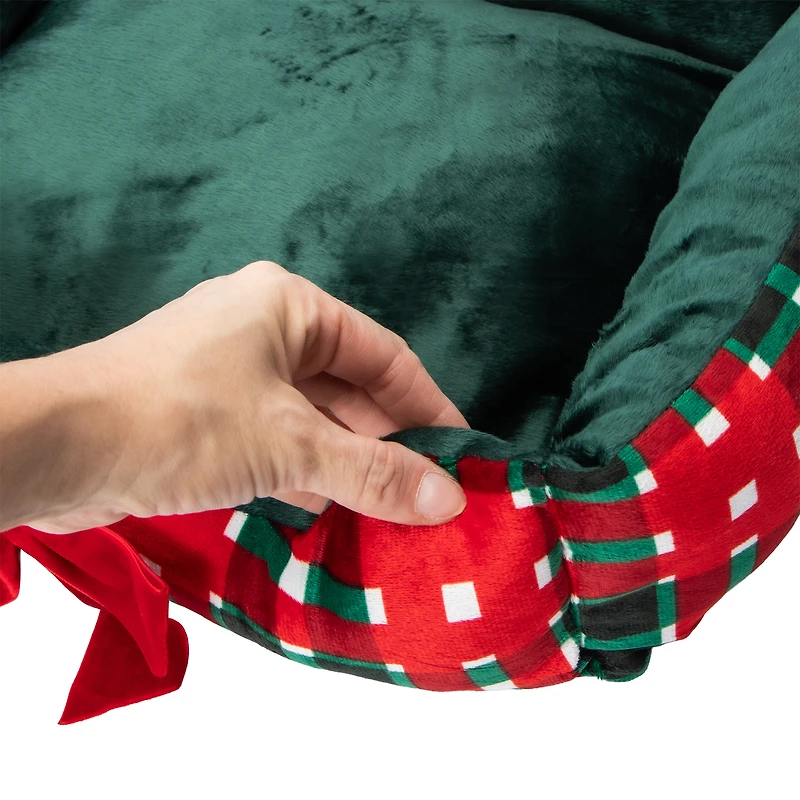 Christmas Snow Cool Cuddler Pet Bed