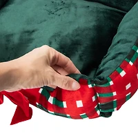 Christmas Snow Cool Cuddler Pet Bed