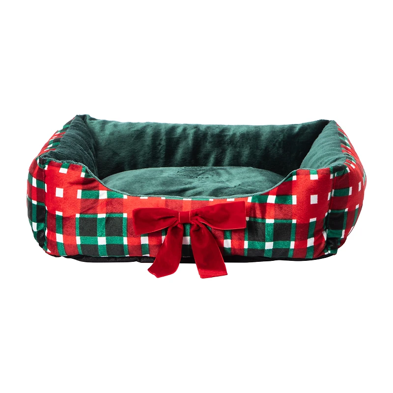 Christmas Snow Cool Cuddler Pet Bed