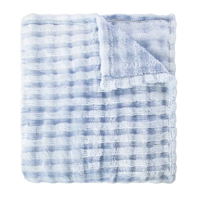 Luxe Collection Ripple Fur Throw 50inx60in