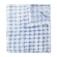 Luxe Collection Ripple Fur Throw 50inx60in