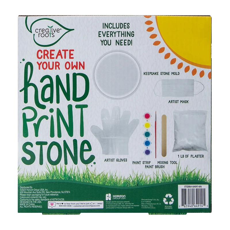 Creative Roots® Create Your Own Hand Print Stone