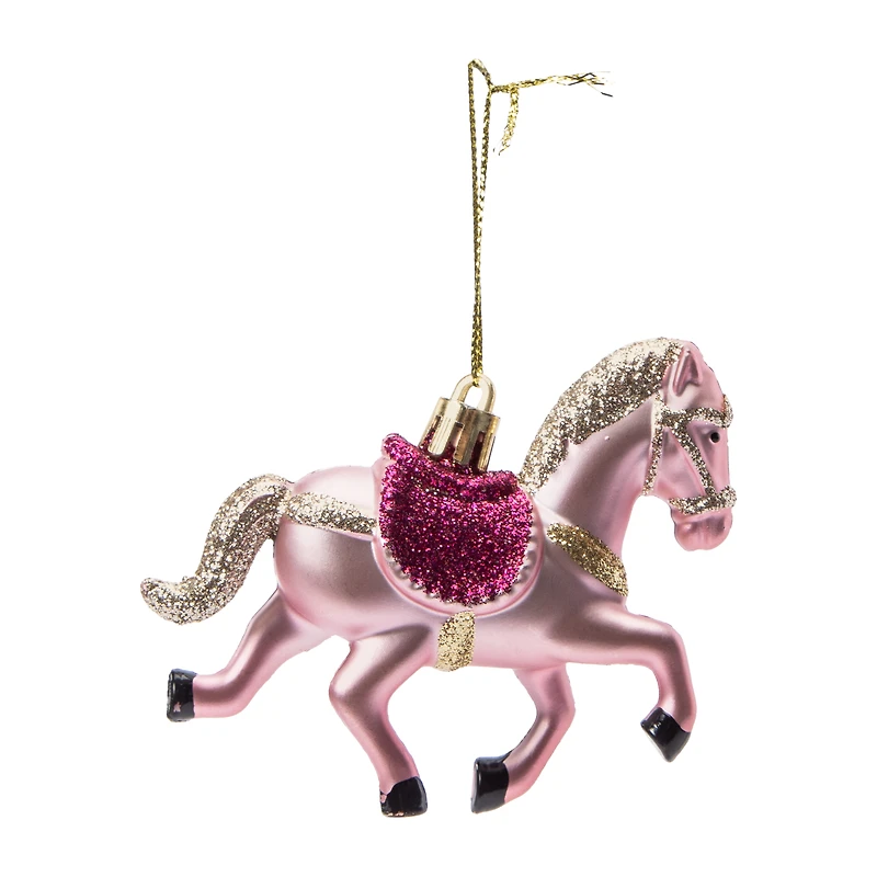 Snow Cool Christmas Pony Tree Ornament