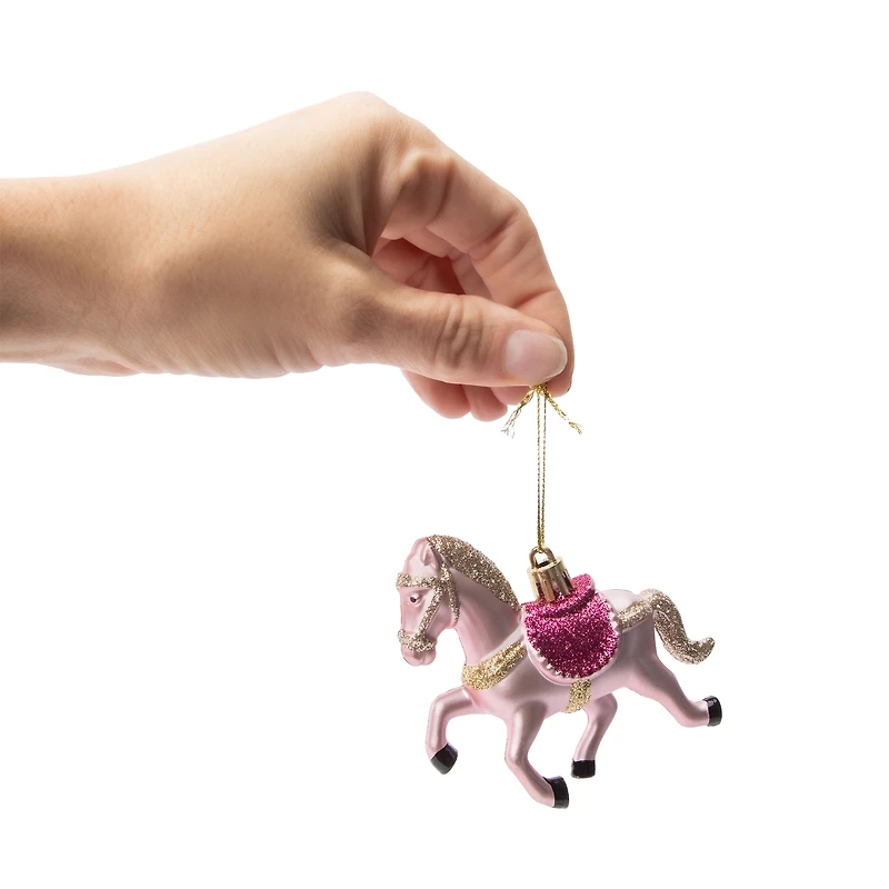 Snow Cool Christmas Pony Tree Ornament