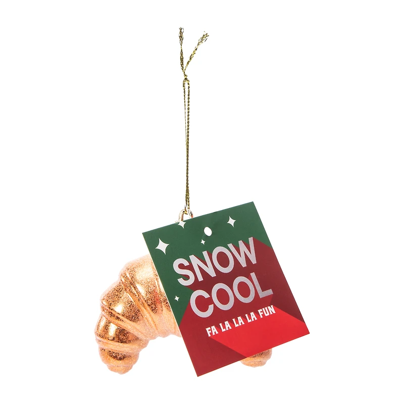 Christmas Croissant Tree Ornament